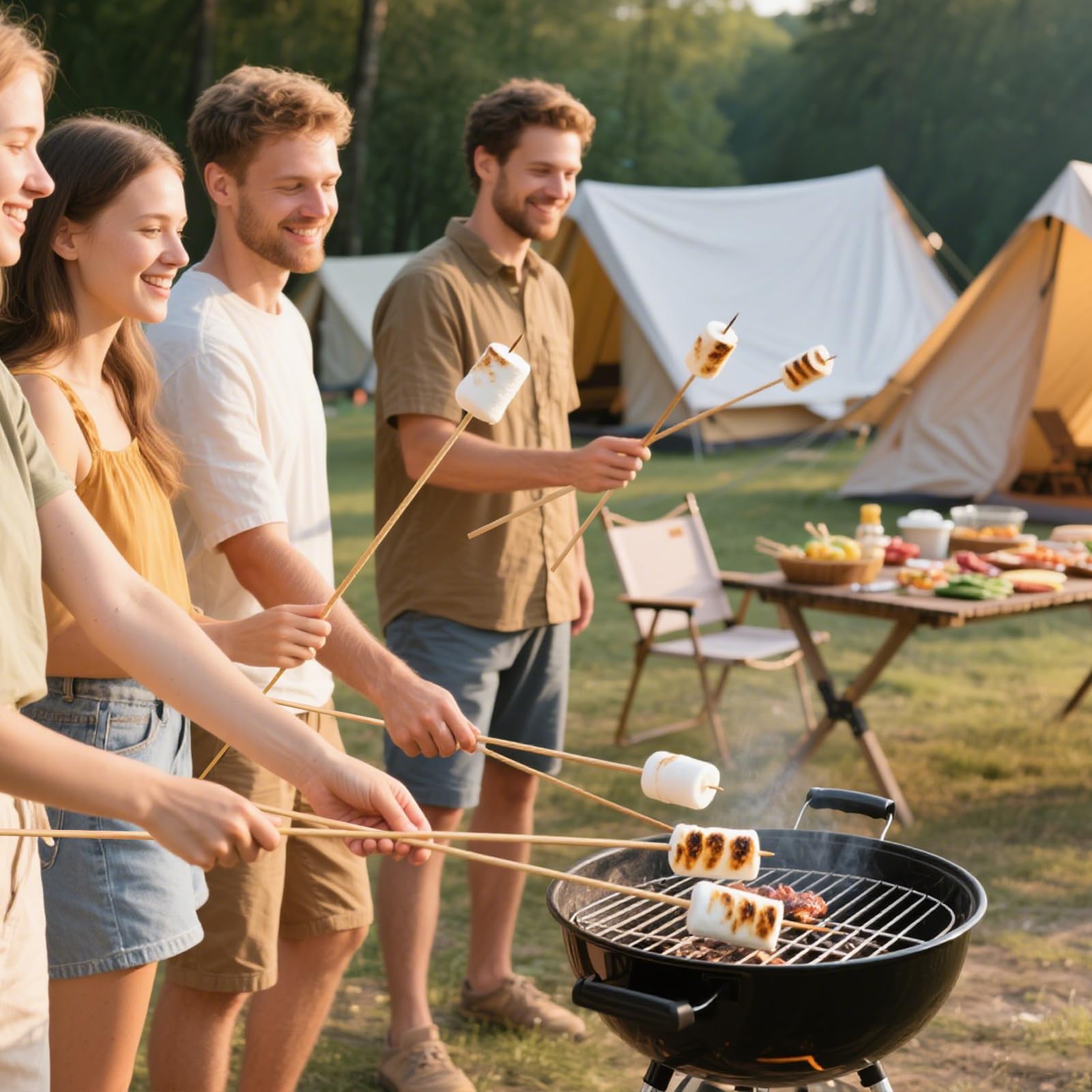 Aerisque camping and party skewers for outdoor gatherings