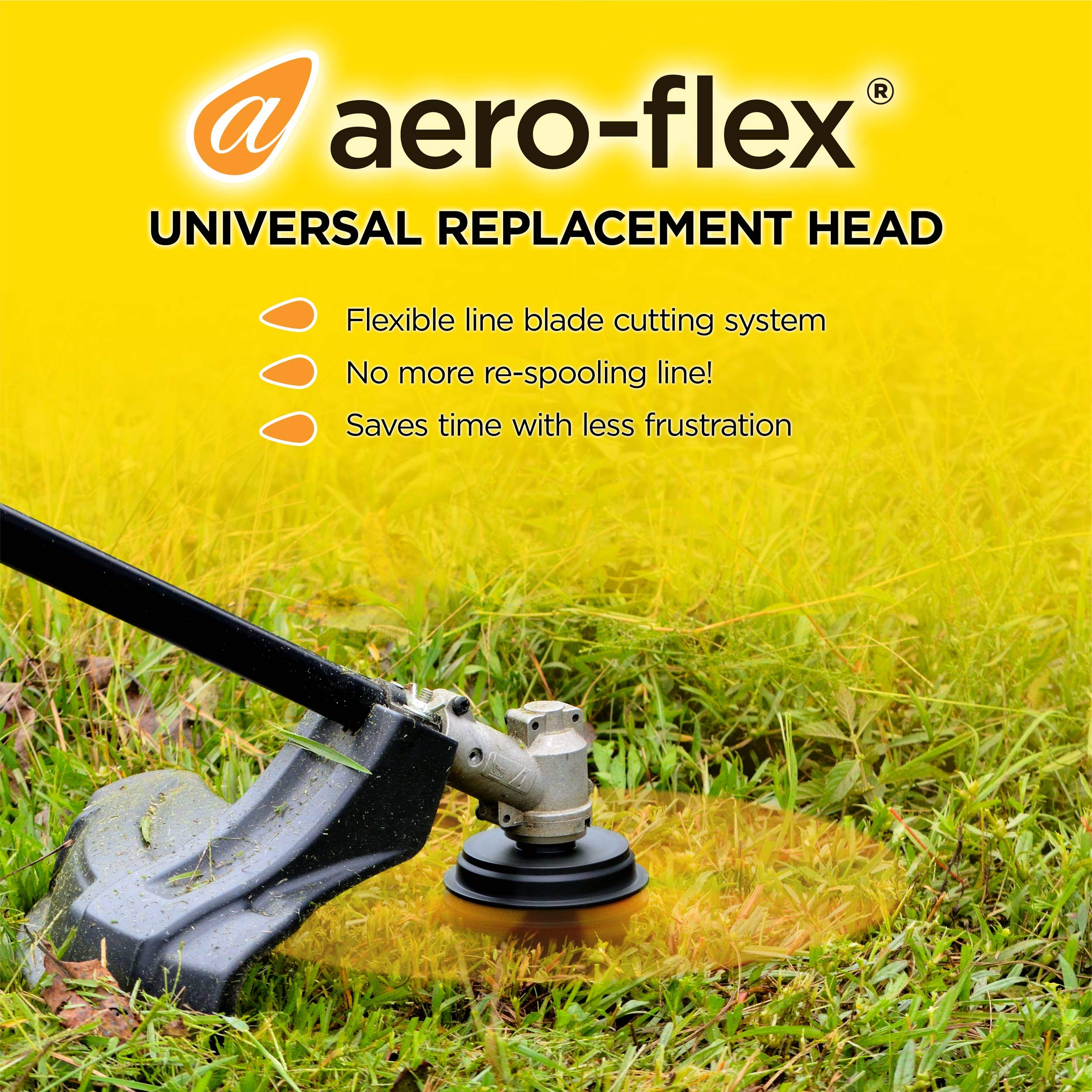 Aero-Flex blades mulch, trench, and mow in one pass