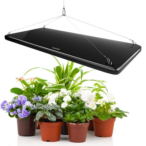 AeroGarden 45W LED panel 360-degree rotation enabling multi-angle light delivery