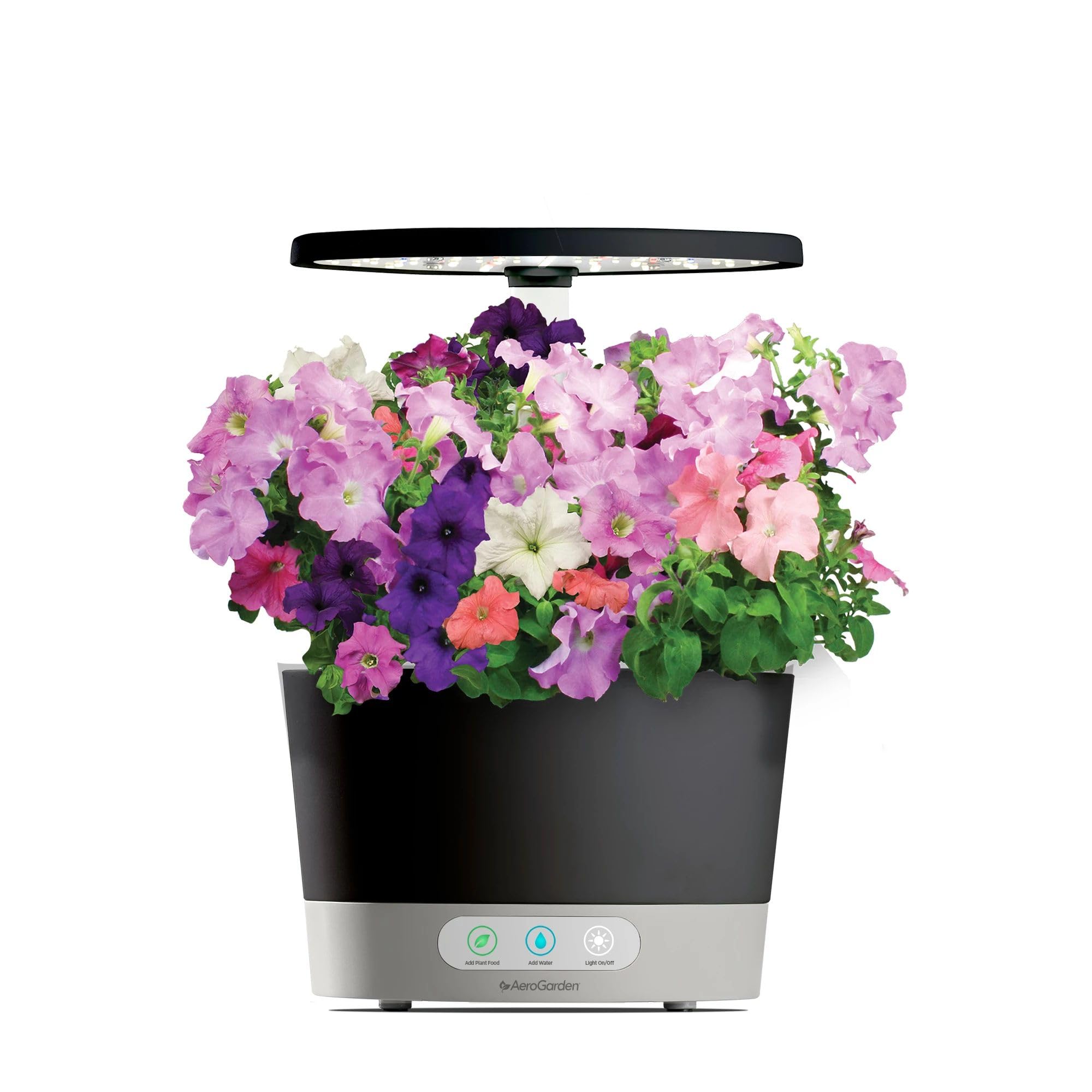 AeroGarden six-pod kit with growing guide for beginners and color.