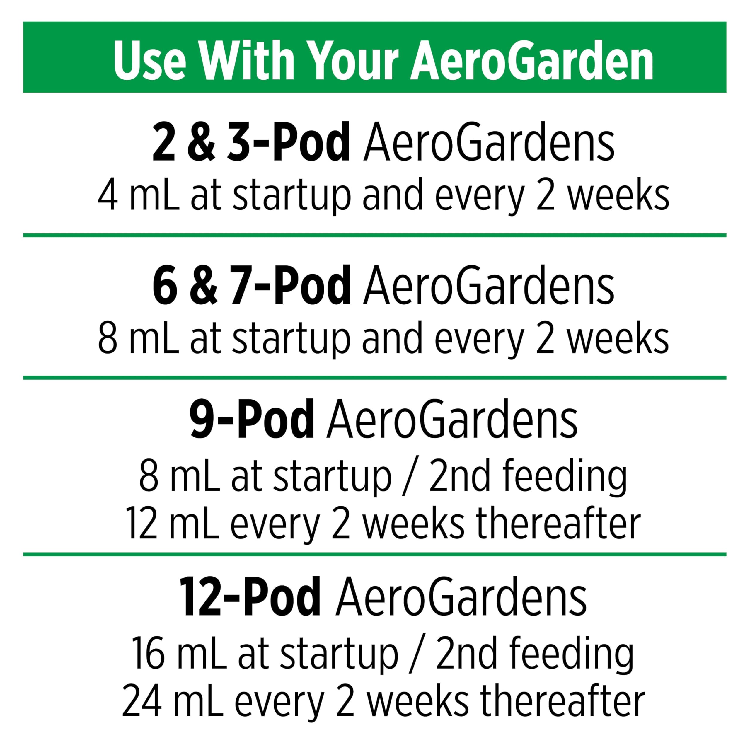 AeroGarden 88.72 ml bottle provides convenient, compact nutrient supply.