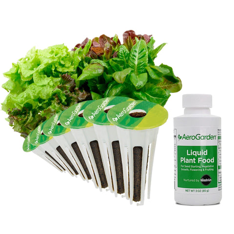 AeroGarden grow pods in a compact kitchen setup for easy harvests.