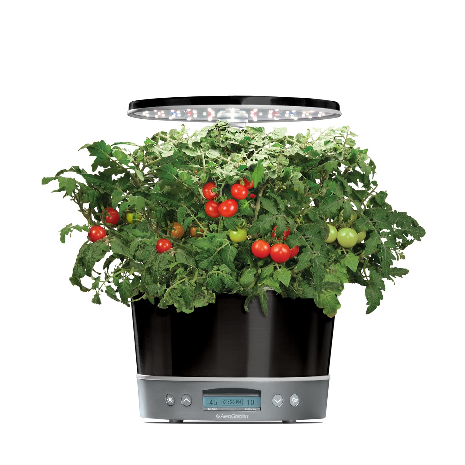 AeroGarden Harvest Elite 360 grow deck with six pods for diverse indoor harvests