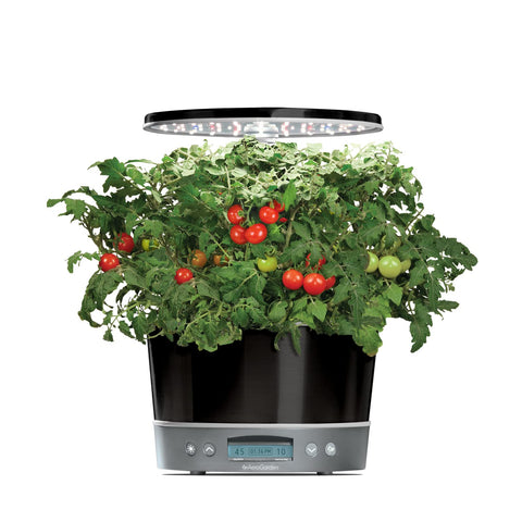 AeroGarden Harvest Elite 360 grow deck with six pods for diverse indoor harvests