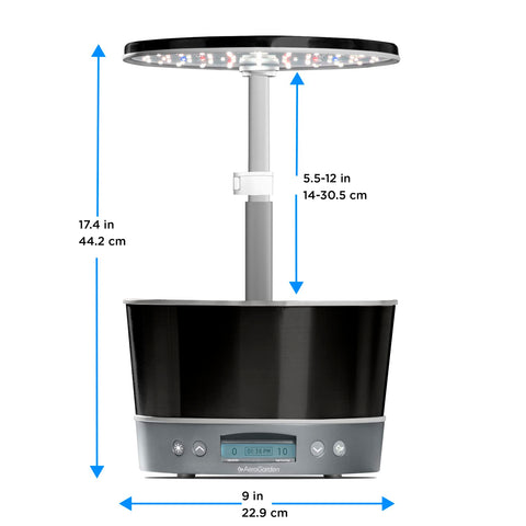 AeroGarden Harvest Elite 360 LED light enables faster growth without soil