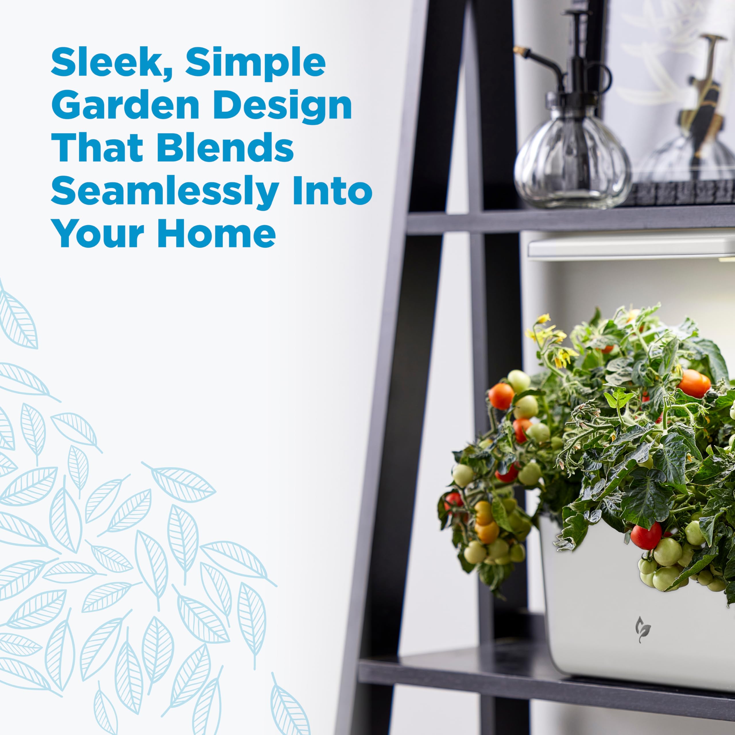 AeroGarden Harvest Lite cream compact design ideal for small spaces like apartments