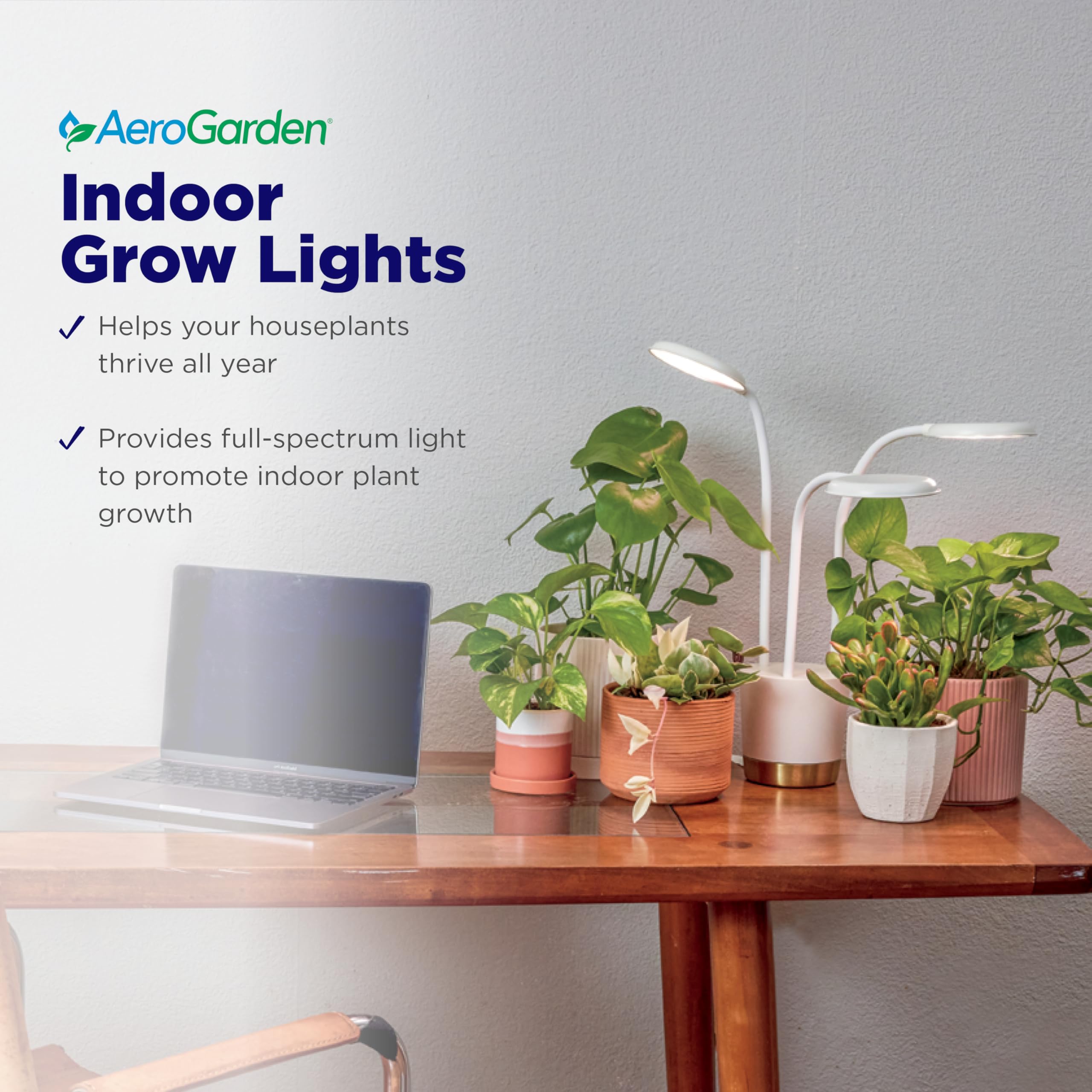 AeroGarden Trio light is dimmable for customizable brightness.