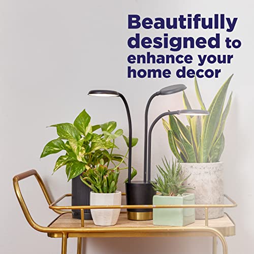 AeroGarden Trio Grow Light modern black design in home setting