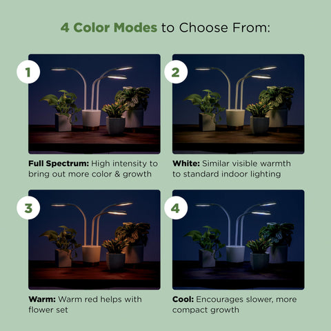 AeroGarden Trio supports plants up to 12 inches tall.