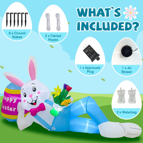 AerWo 8ft inflatable with built-in blower for quick setup.