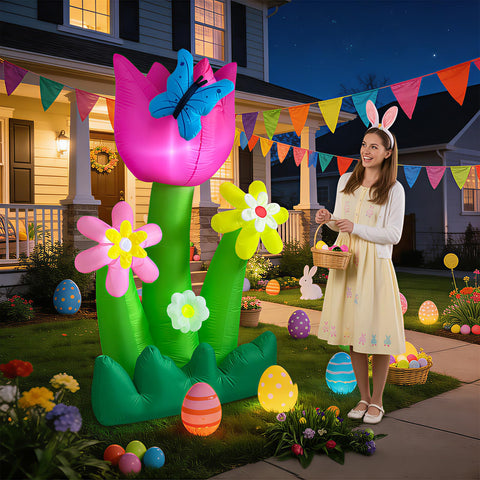 AerWo quick setup inflatable yard decoration ready in seconds