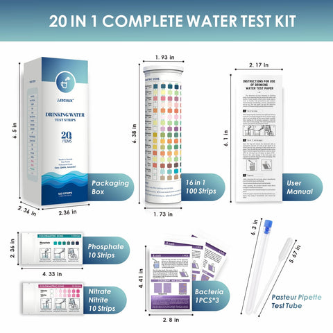 AESCULIX test strips color chart close-up for precise readings.
