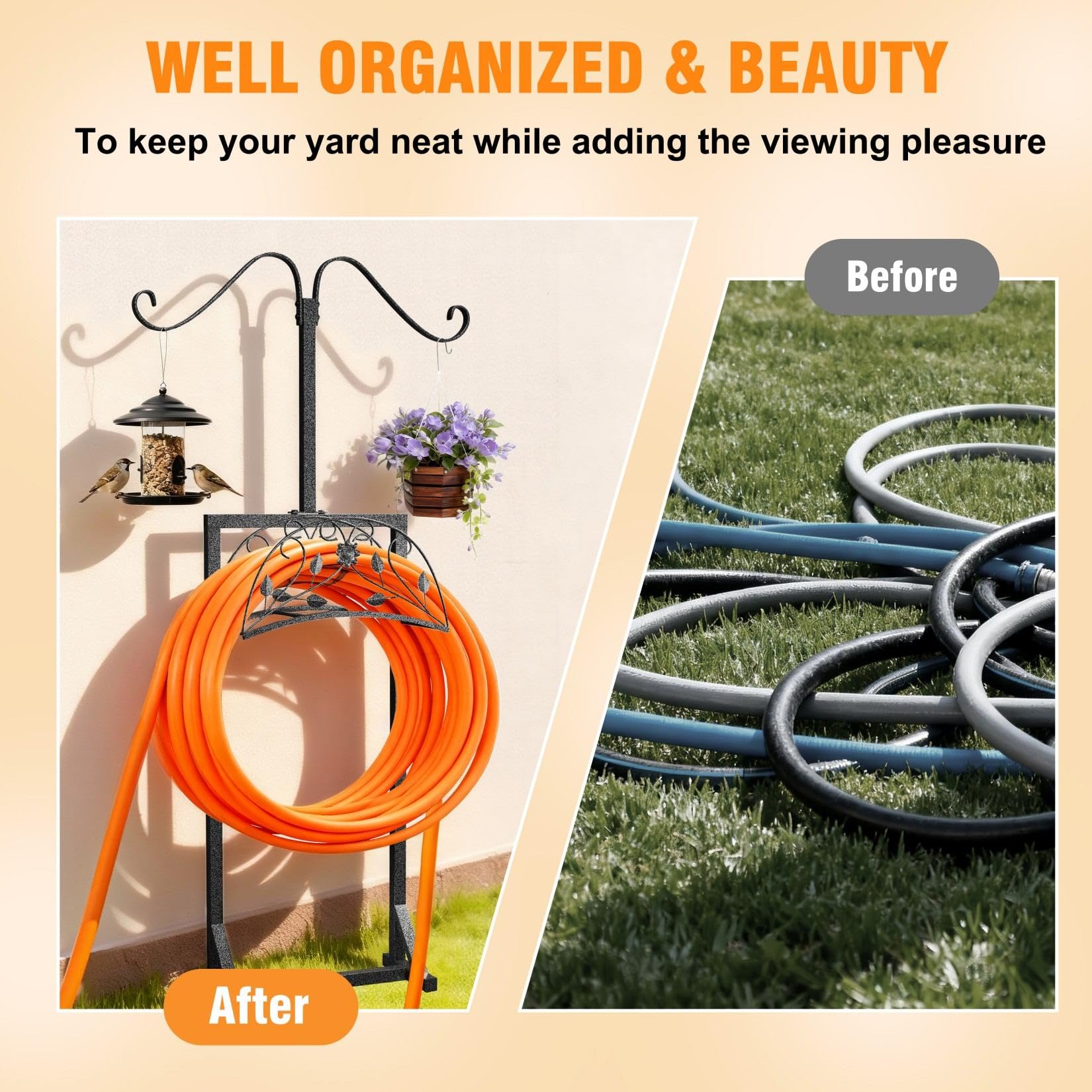 AESOME base with anti-rust coating resists corrosion on grass or dirt.