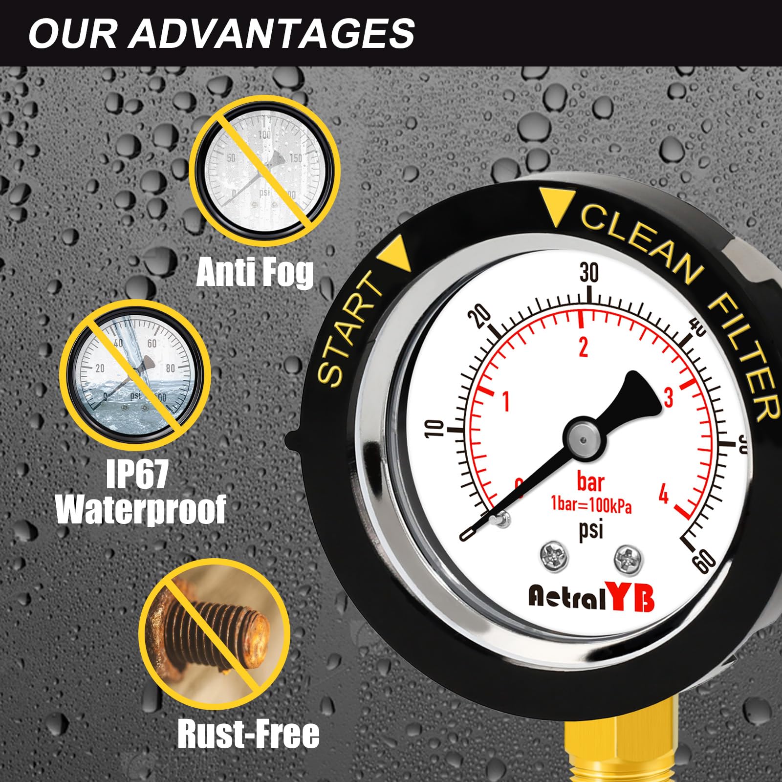 Brass fittings ensure reliable connections in pool, spa, and aquarium setups