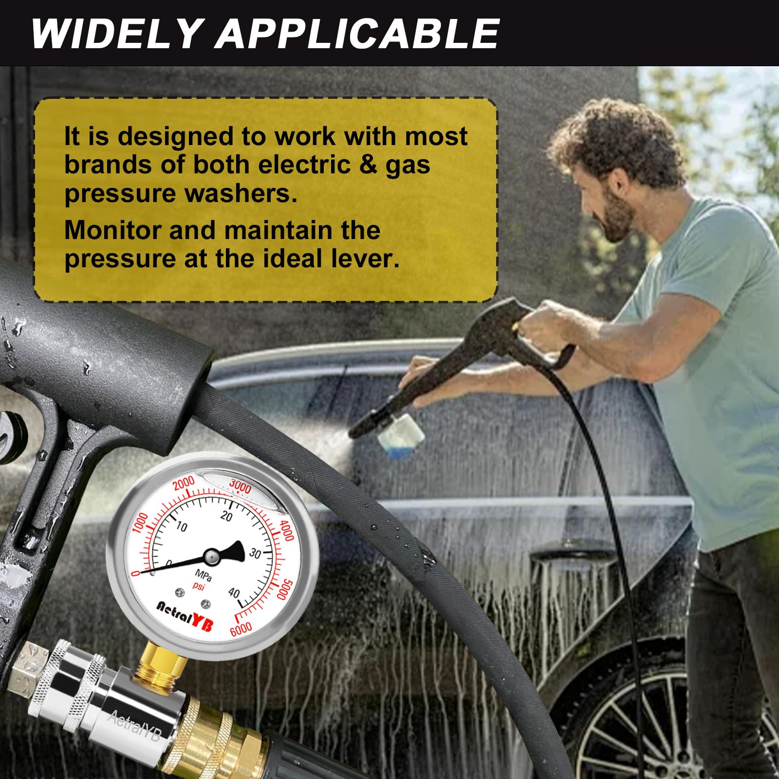 AetralYB durable gauge body built to withstand demanding cleaning tasks