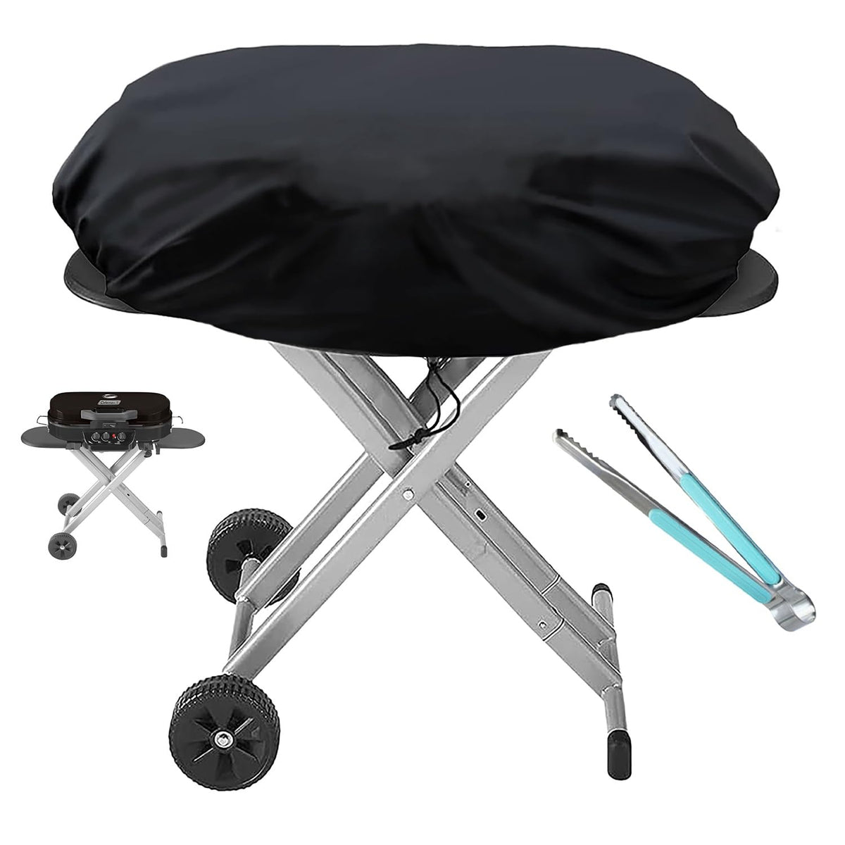 AEVENZ heavy-duty grill cover for Coleman Roadtrip fits snugly and protects from rain.