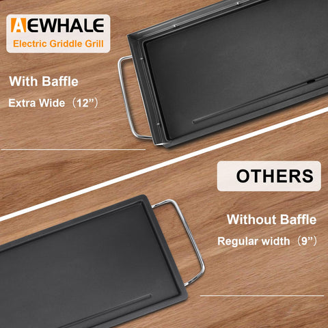 AEWHALE adjustable temperature from 205°F to 420°F for diverse dishes.