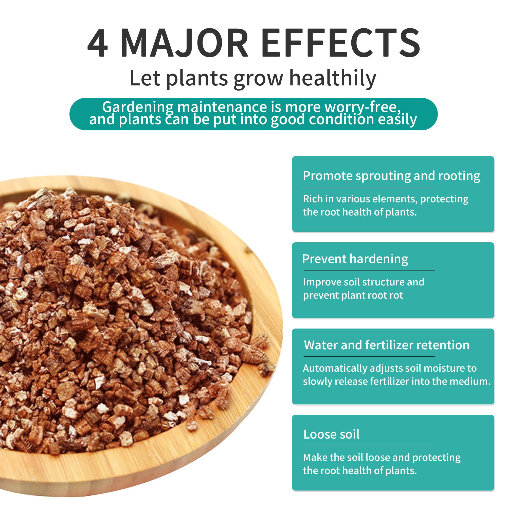 Afawall gift horticultural vermiculite soil conditioner enhances drainage and soil structure