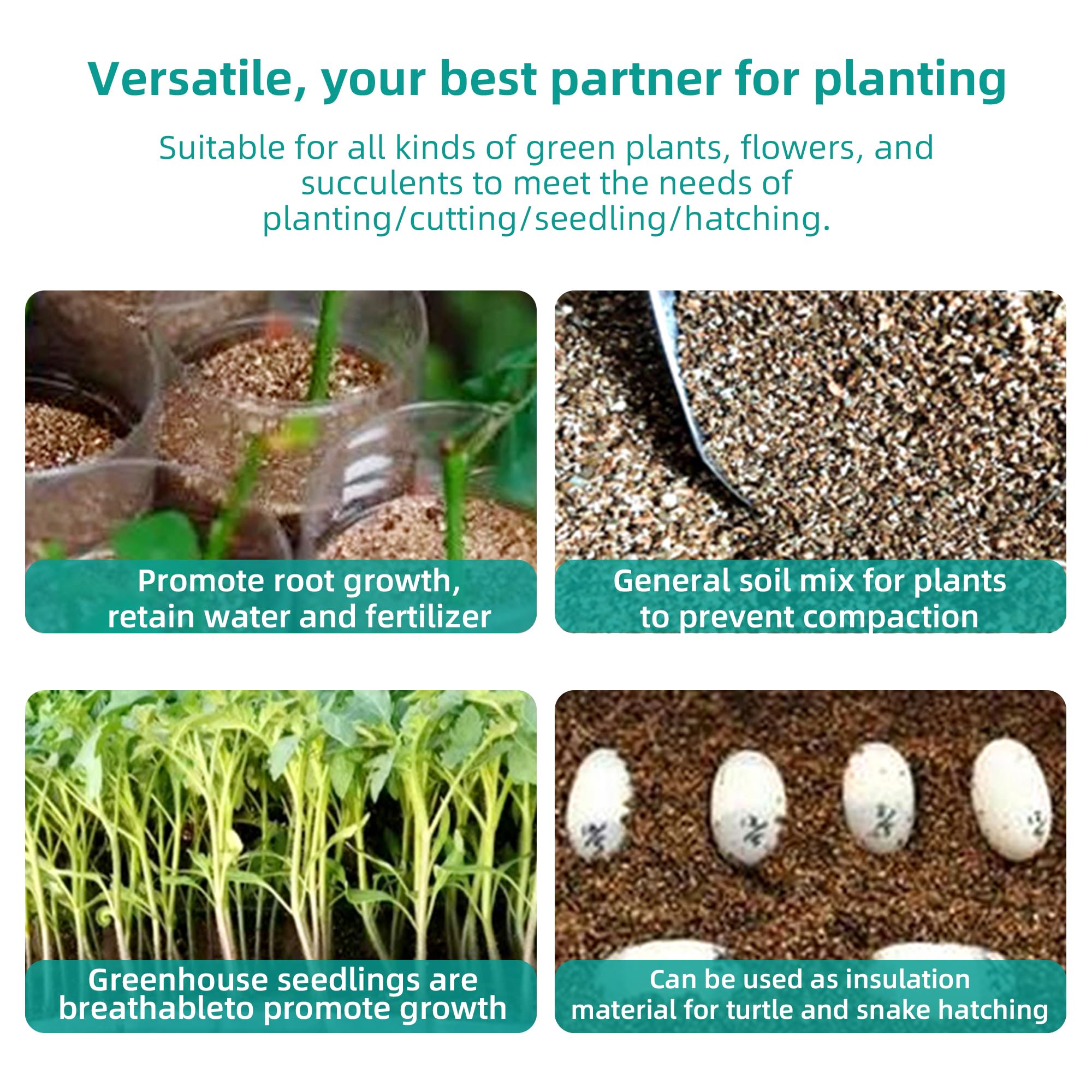 Afawall gift vermiculite seed-starting mix supports healthy germination