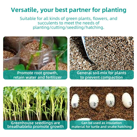 Afawall gift vermiculite seed-starting mix supports healthy germination
