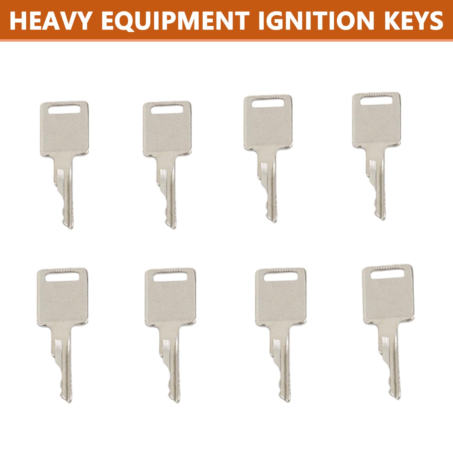 AFEISOL D250 keys for heavy equipment with precise cuts for smooth ignition