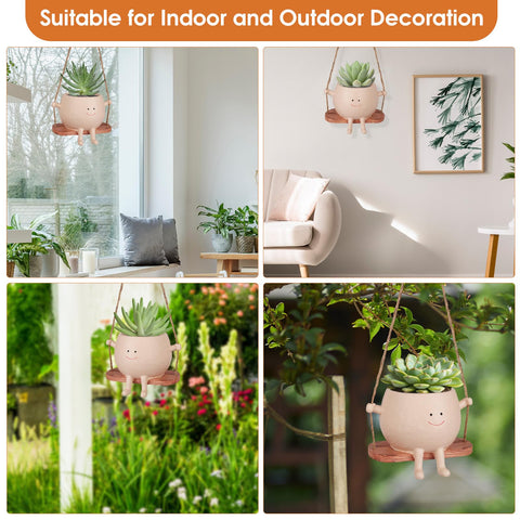 AFFLAT Durable resin withstands weather for year-round display.