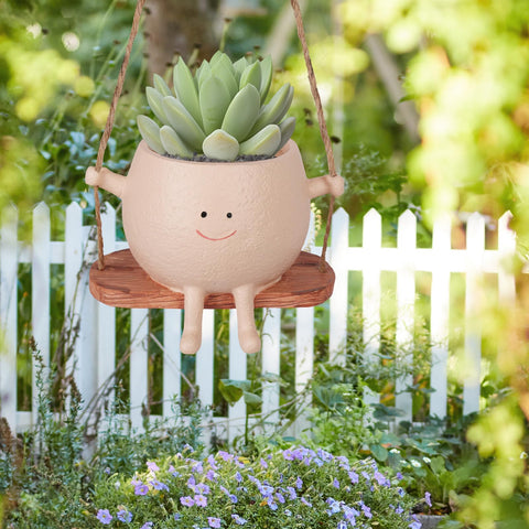 AFFLAT Swinging planter makes a thoughtful gift for plant lovers.