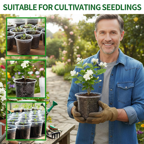 AFHGGZXZ seed starter pot indoor garden setup featuring stackable design