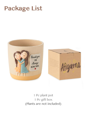 Afigurna plant pot on a windowsill brightening spaces.