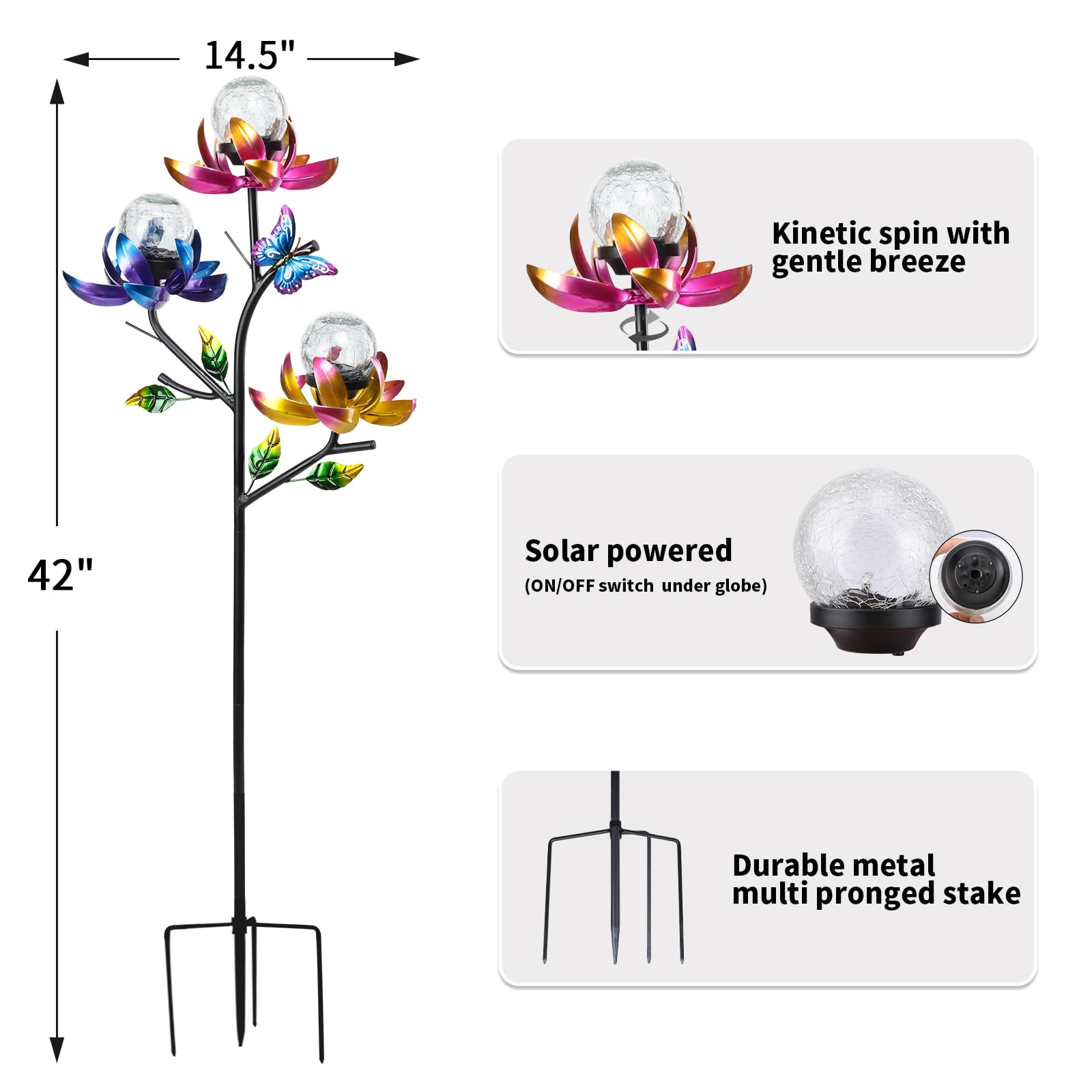 Afirst LED crackle balls illuminate softly for evening ambience