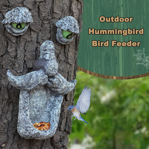 Aflowa Outdoor Bird Feeder stays stocked with seeds for wildlife