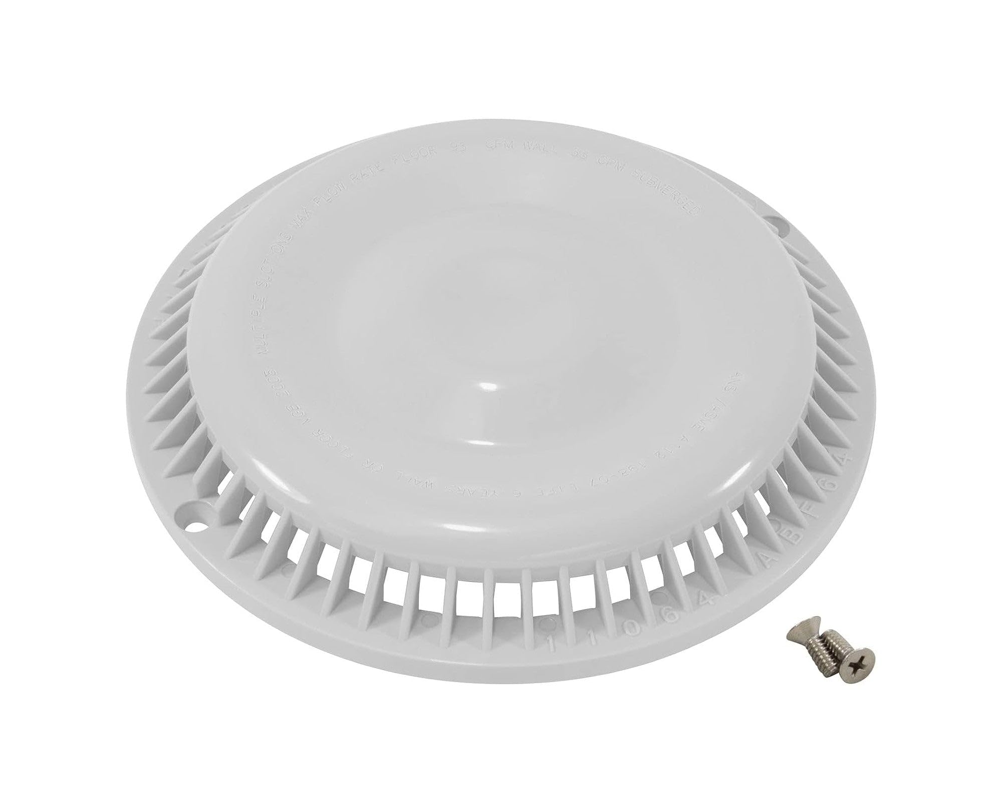 Afras anti-vortex drain cover, 7-3/8 inch opening, for safer water flow.