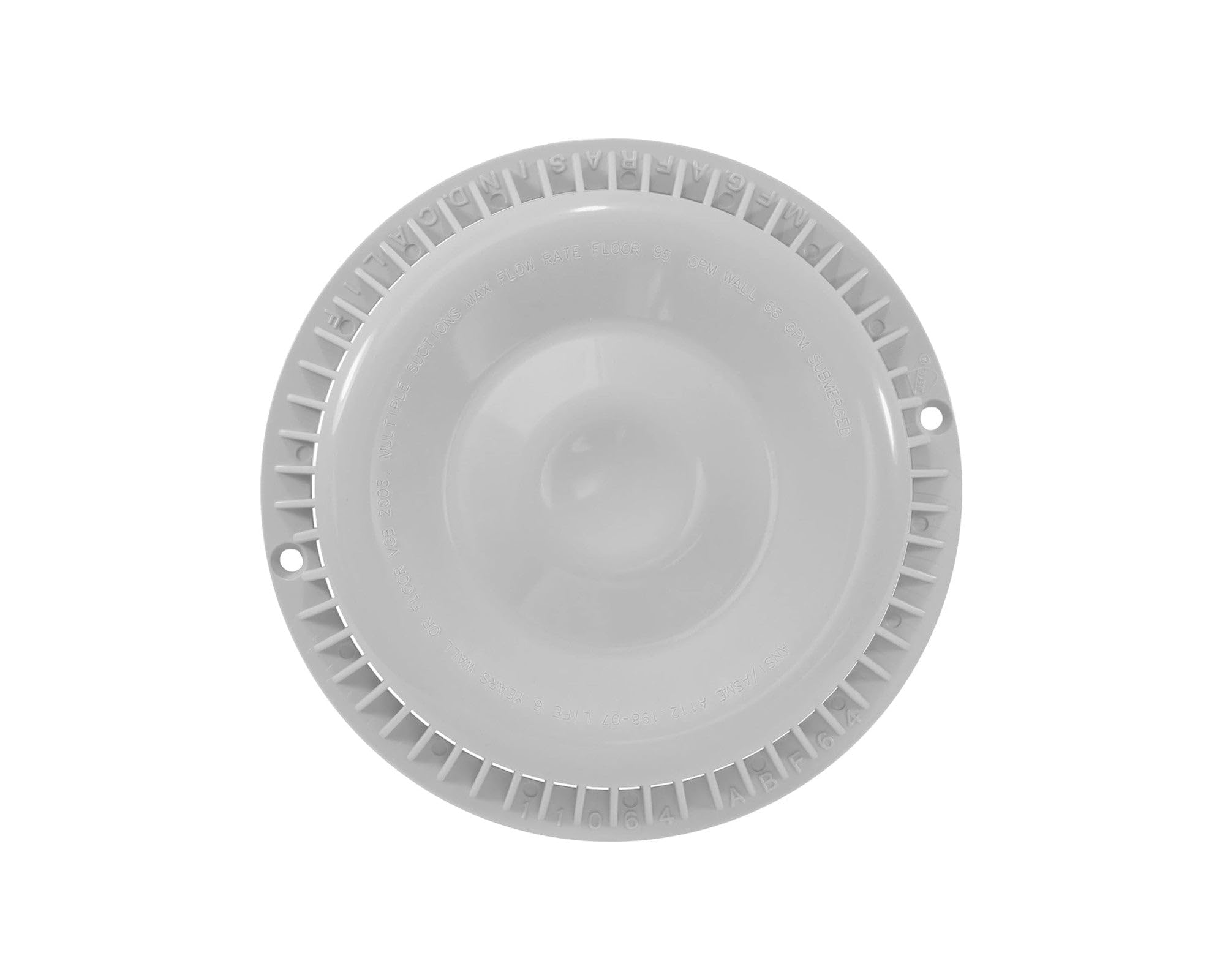 Durable UV-resistant Afras drain cover withstands sun and pool chemicals.