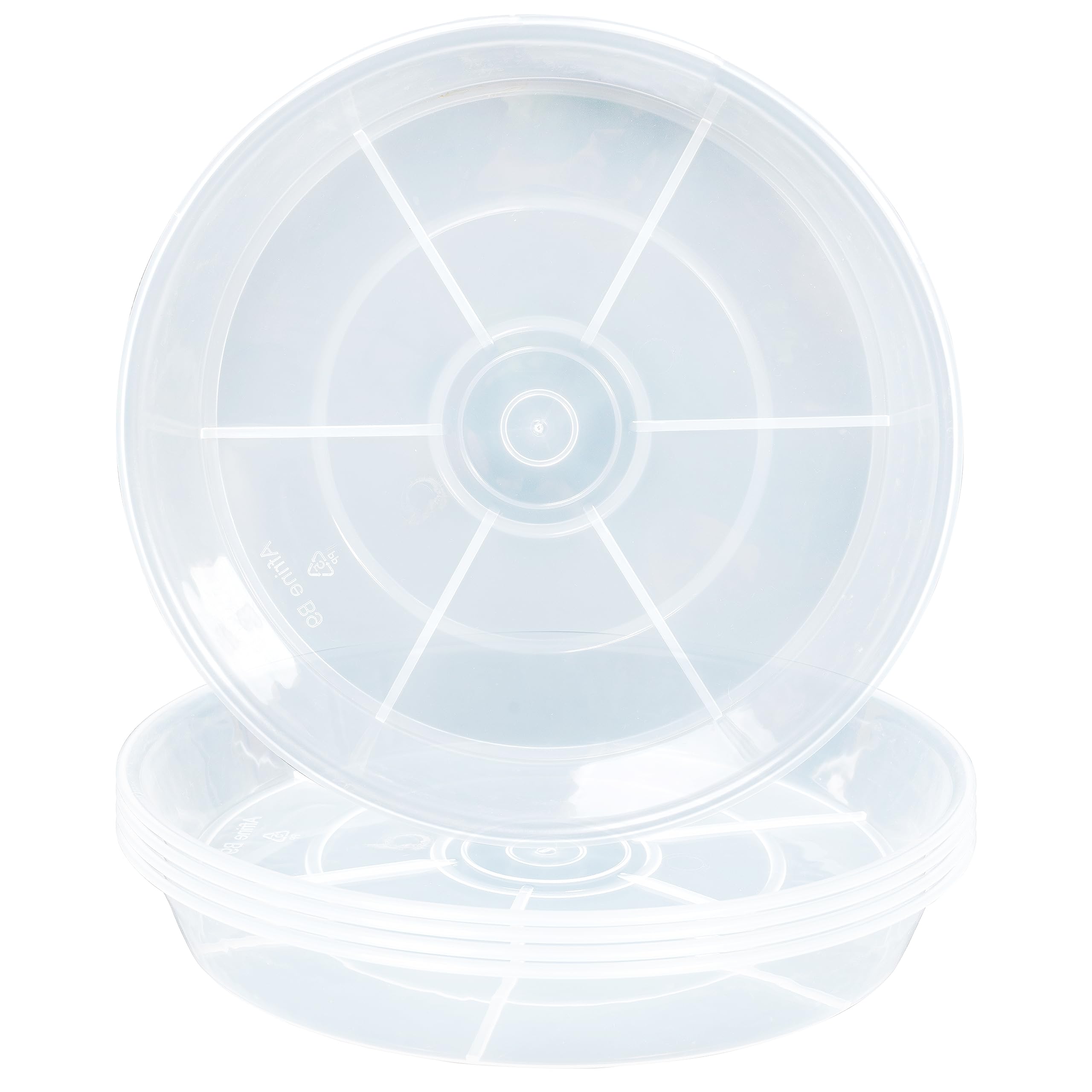 Afrine 2-pack plant saucer 12-inch top view showcases generous diameter for larger pots.