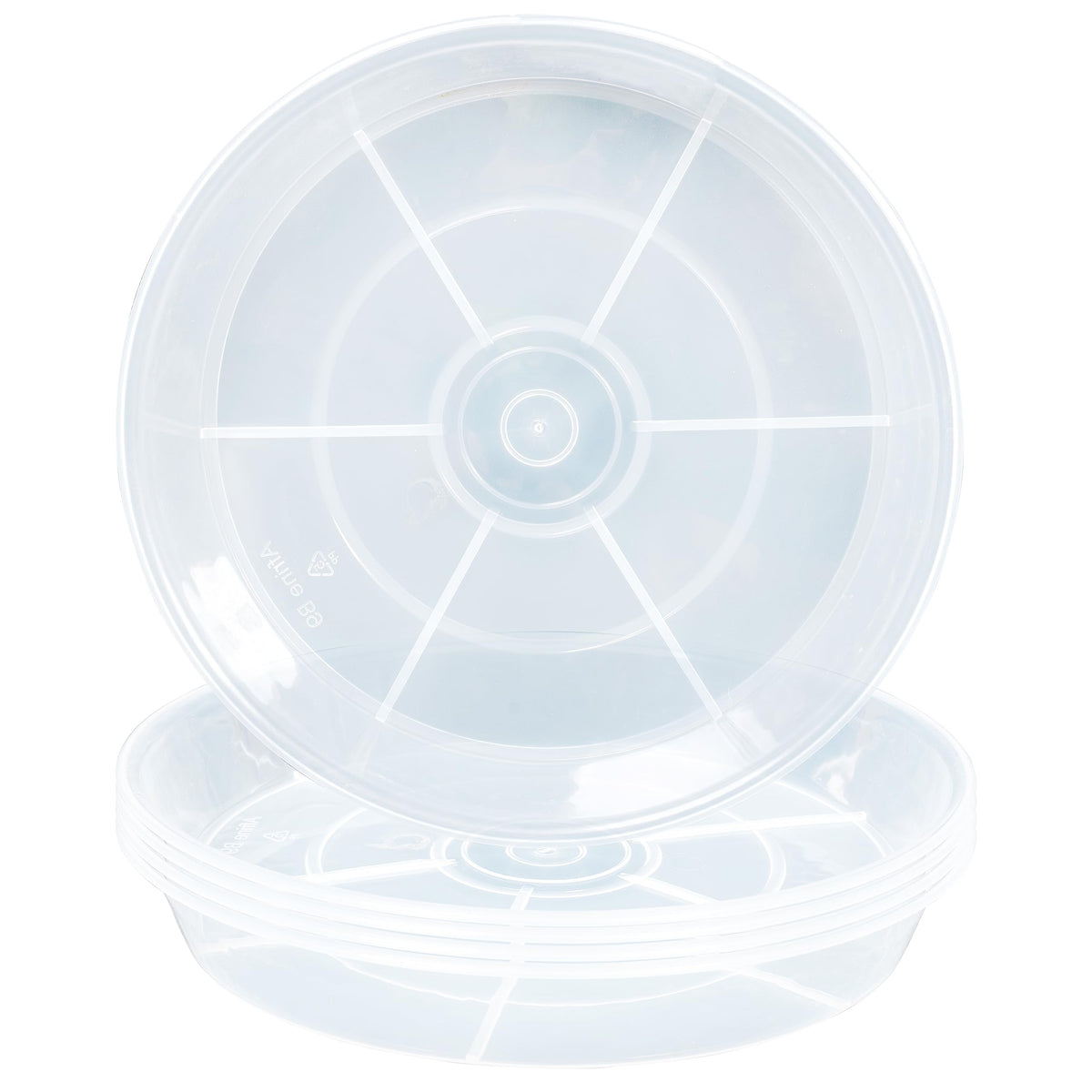 Afrine 2-pack plant saucer 12-inch top view showcases generous diameter for larger pots.