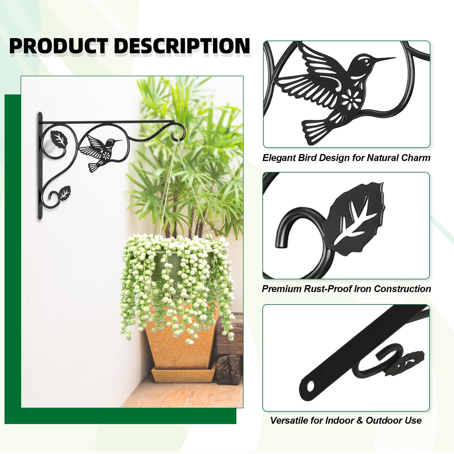 Aftermat pack includes two brackets plus screws and plugs for quick installation.