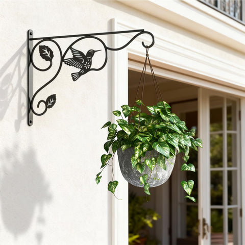 Aftermat sturdy 30 lb capacity plant hook adds functional beauty to any space.