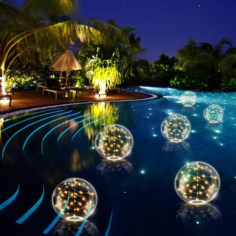 afzdby floating pool light ball elevates any outdoor space with modern style.