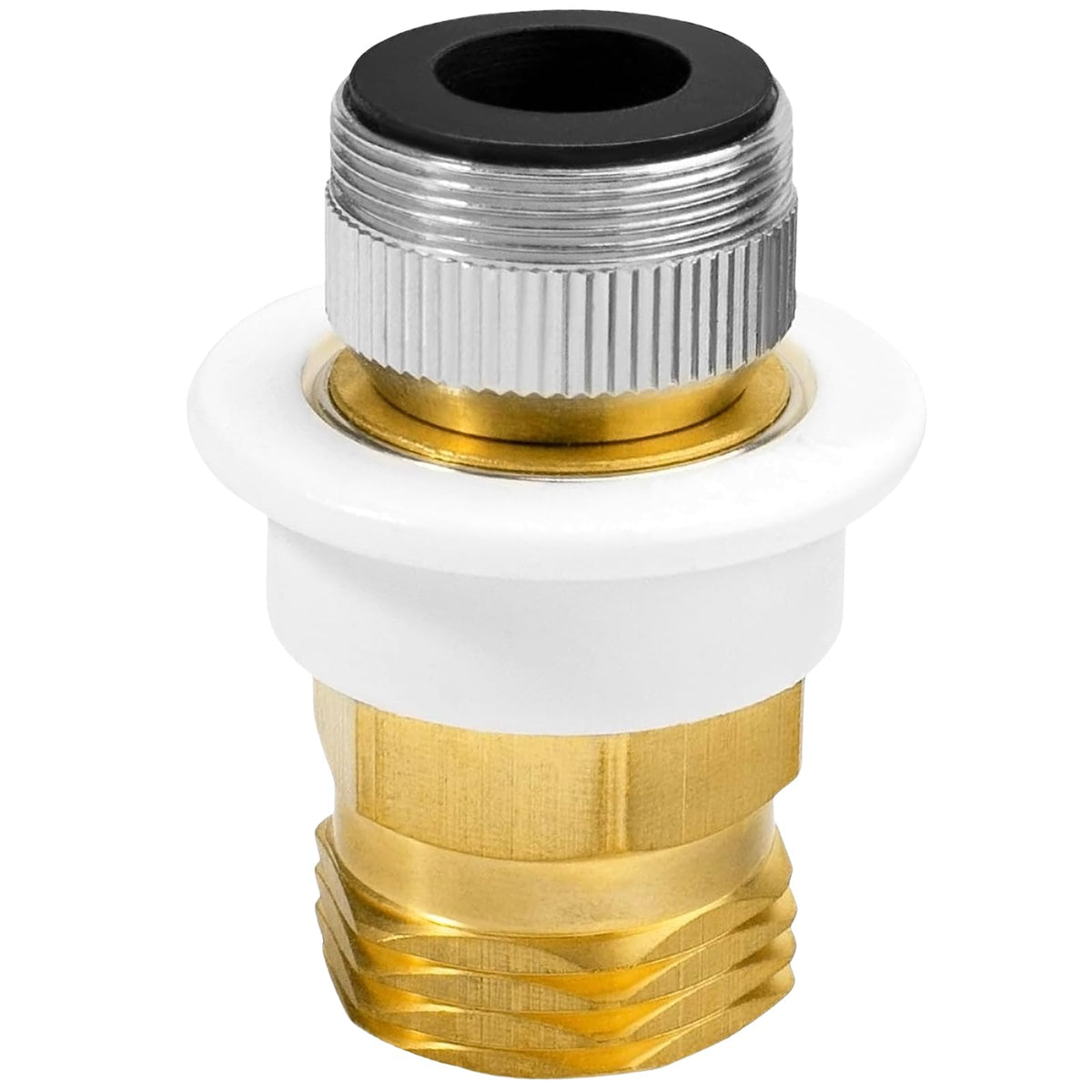 AFZZ brass dishwasher snap coupling adapter enables quick faucet to garden hose connection