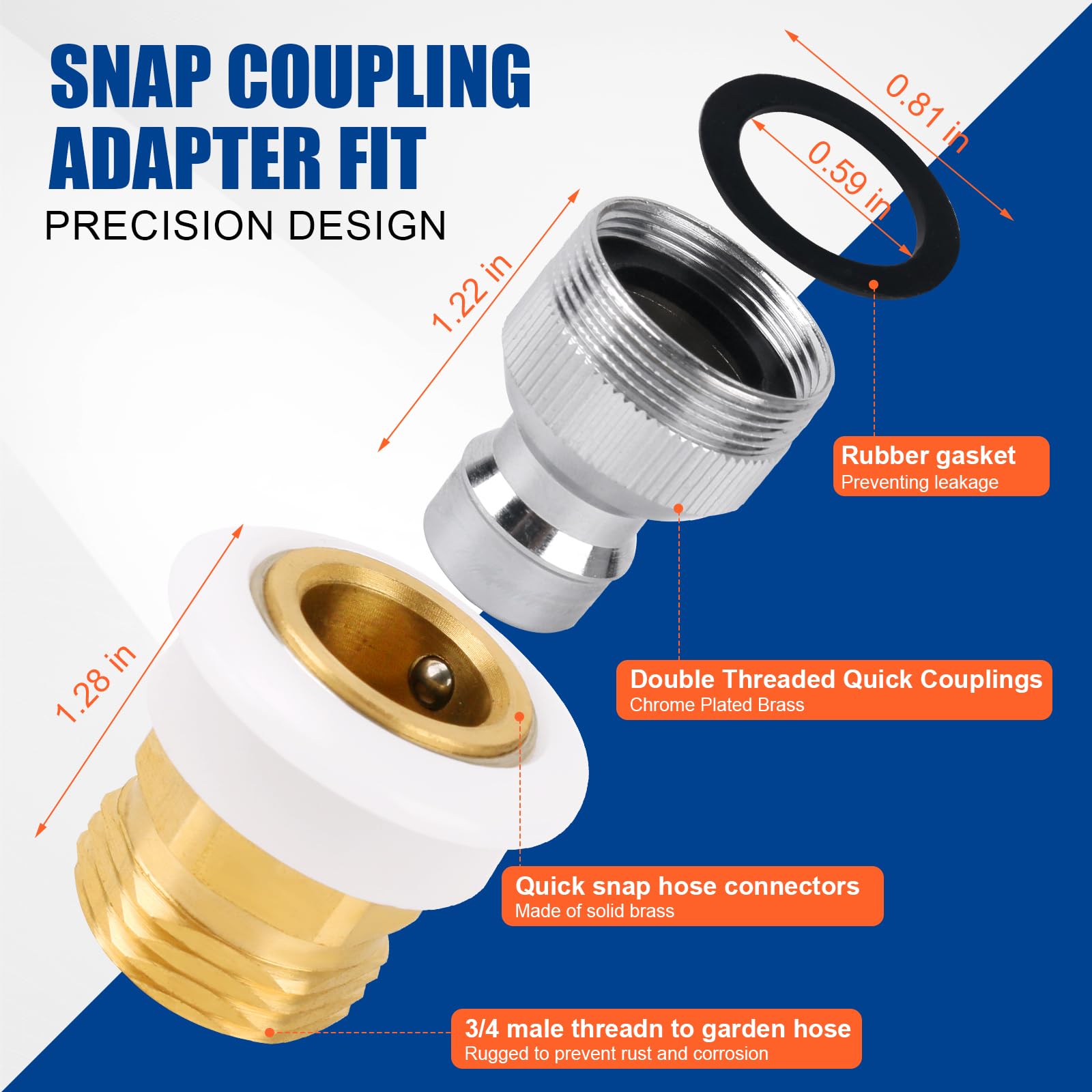 AFZZ faucet adapter showing portable washer hose connection for easy setup