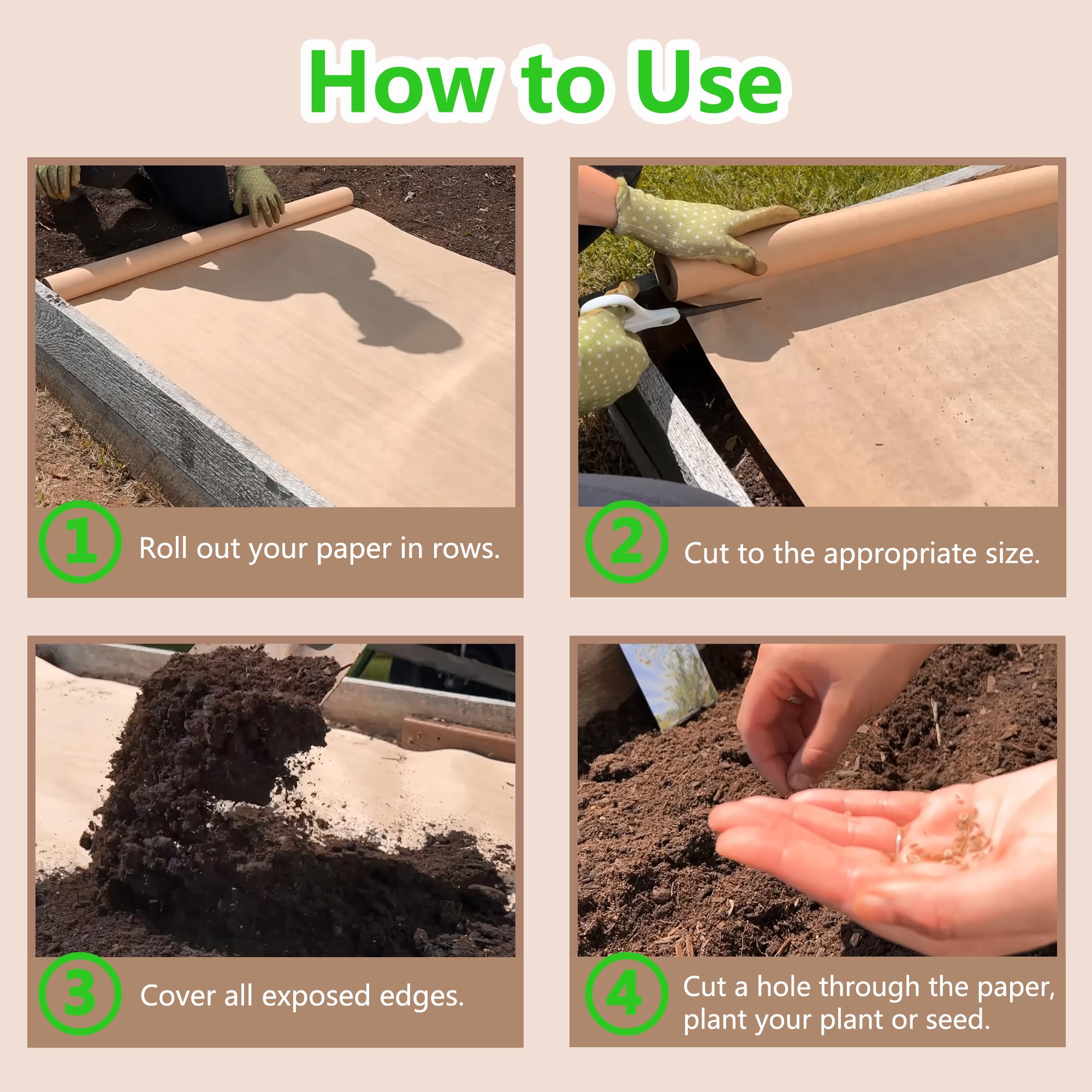 AGEGOMIC natural breakdown enriches soil as the paper biodegrades