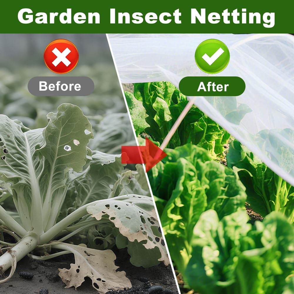 Agfabric durable PE garden netting stands up to seasons in gardens and fields.