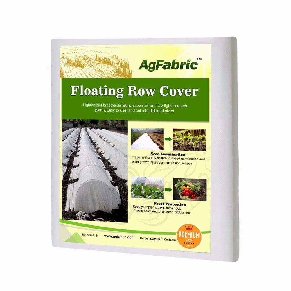 Agfabric freeze protection cover 5x25 feet shields crops from frost
