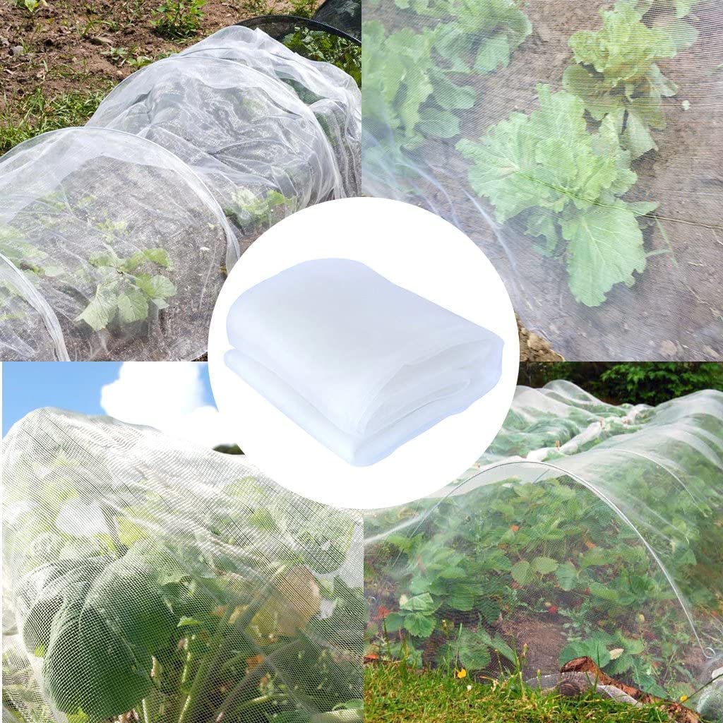 Agfabric netting protecting crops in an orchard during growth season.
