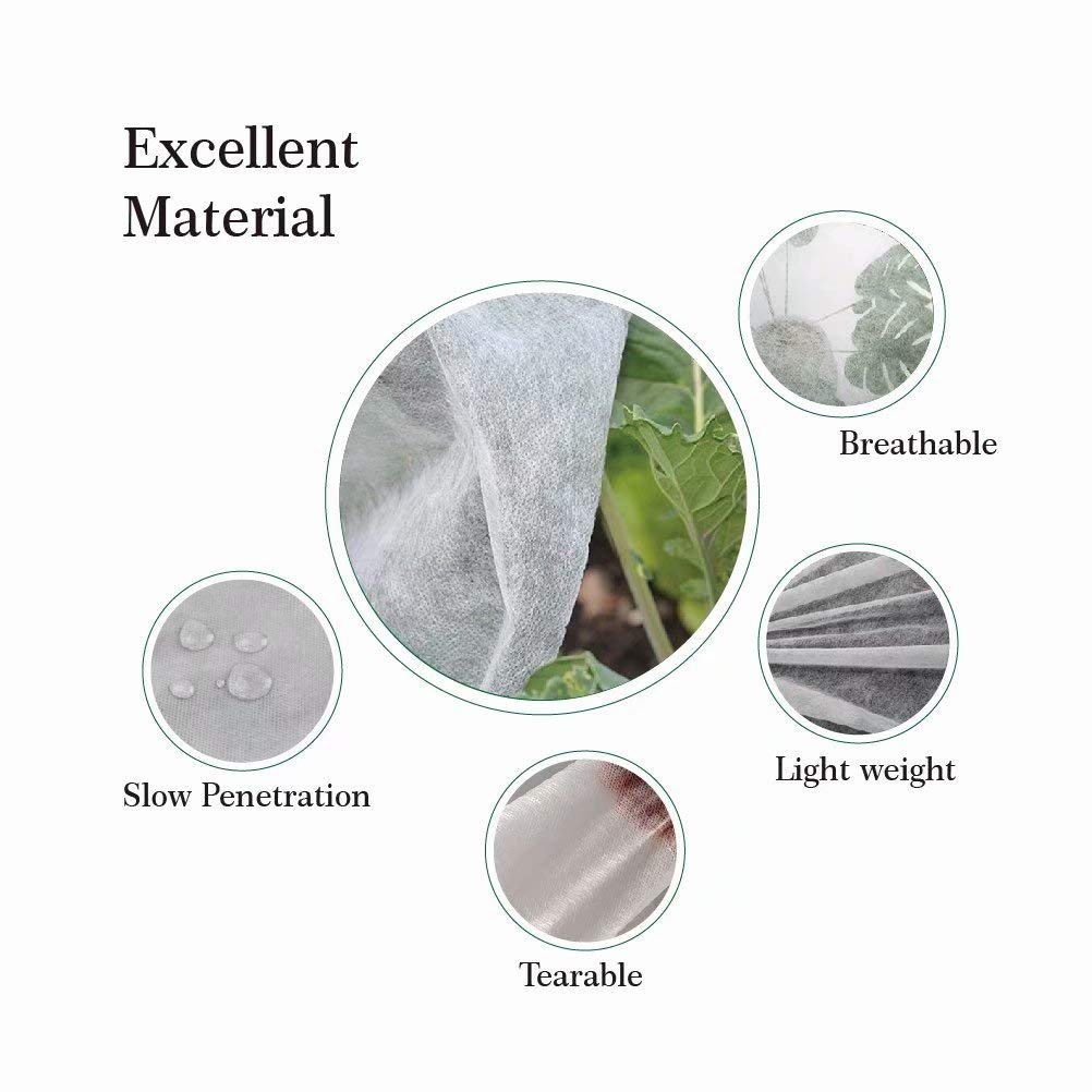 Agfabric plant cover in a garden bed shielding rows from frost while preserving airflow.