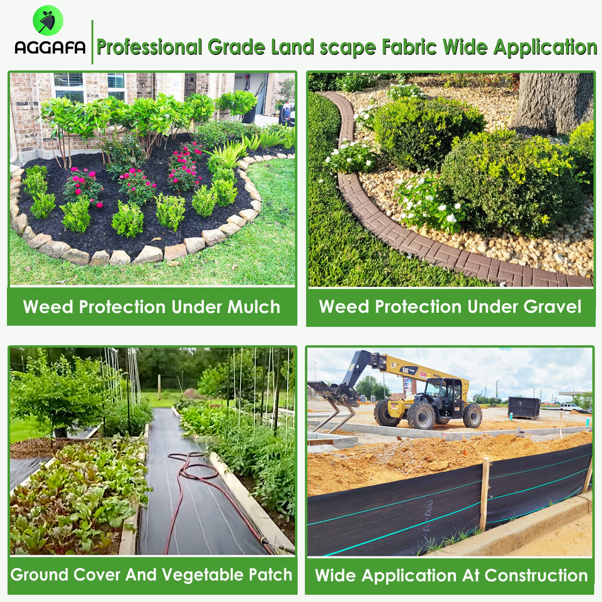 AGGAFA woven fabric reduces soil erosion and preserves moisture in garden beds.