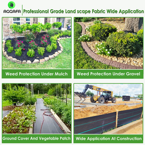 AGGAFA woven fabric reduces soil erosion and preserves moisture in garden beds.