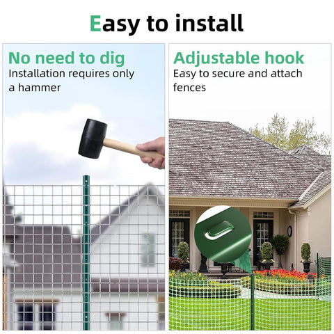 AggFencer no-dig install action demonstrating quick ground driving