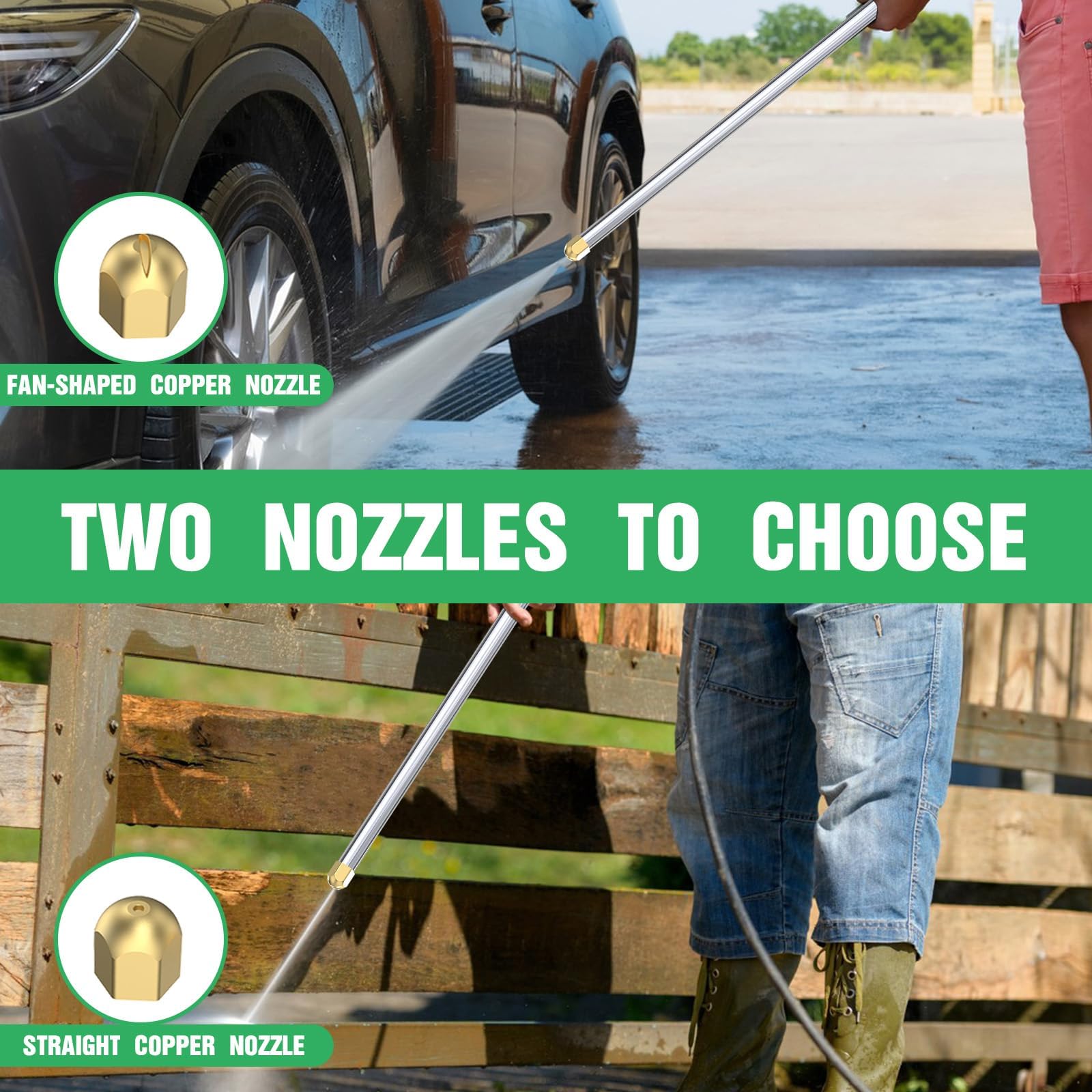 AgiiMan quick-connectors simplify fast hose attachment.