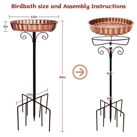 AGGQQA flower-shaped design adds garden beauty while serving birds.